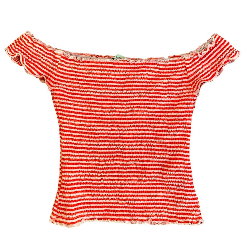 Lucca Couture Off the Shoulder Crop Top